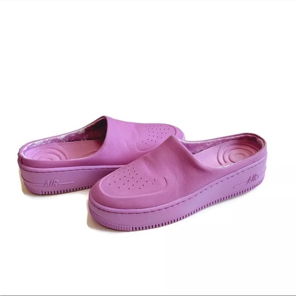Nike Air Force 1 Lover XX Premium Leather Mules Womens Sz 7 AO1523-500 Fuchsia - Picture 5 of 5